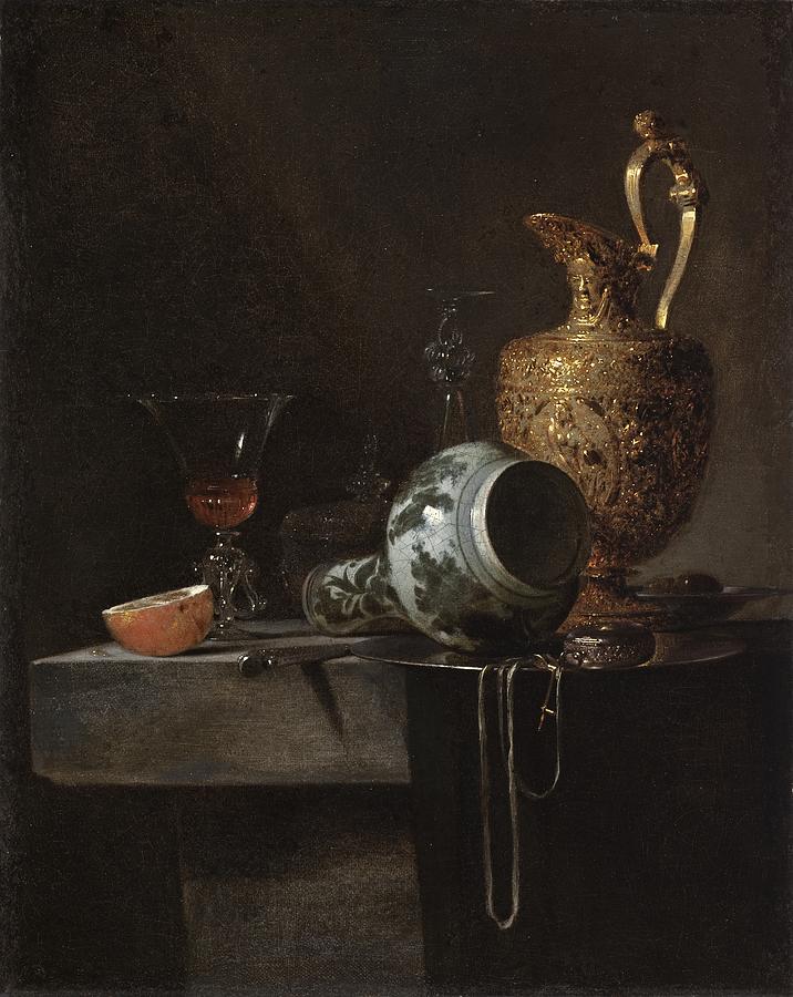 Still Life with a Porcelain Vase Painting by Celestial Images