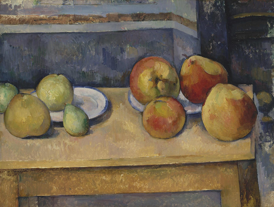 Still Life with Apples and Pears, circa 1891-1892 Painting by Paul Cezanne