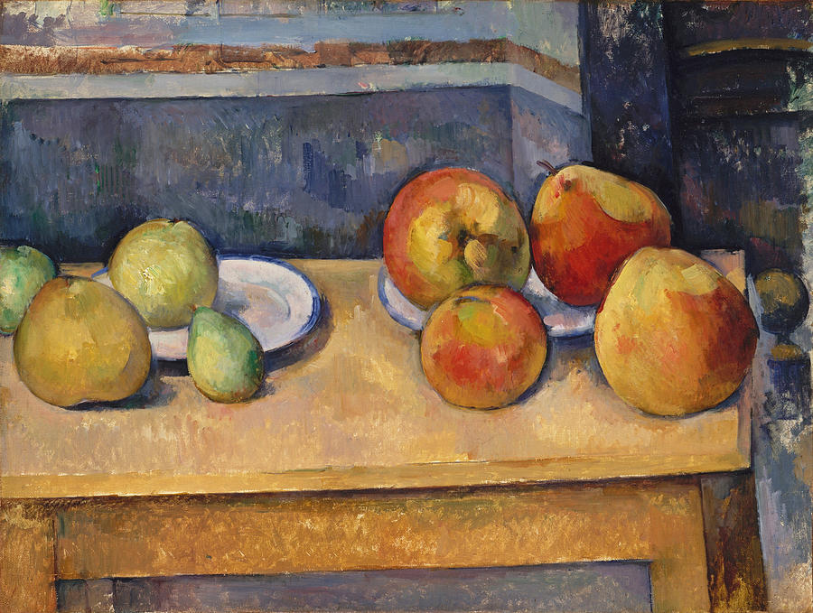 Still Life with Apples and Pears Painting by Paul Cezanne