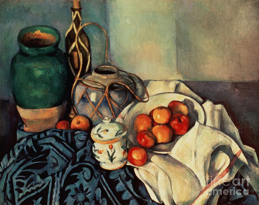 Still Painting - Still Life with Apples by Paul Cezanne Still Painting - Still Life with Apples by Paul Cezanne