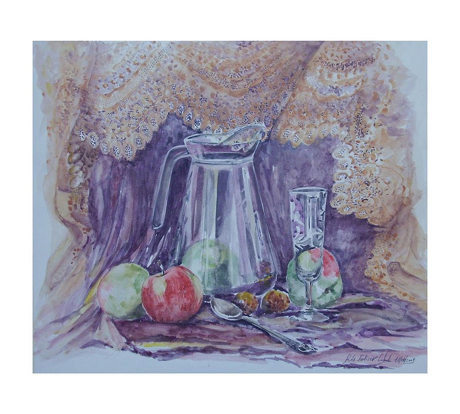 Still life with apples Painting by Rita Fetisov