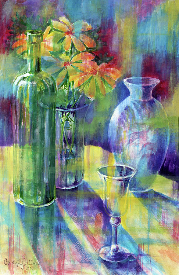 Still Life With Color Painting by Carolyn Coffey Wallace