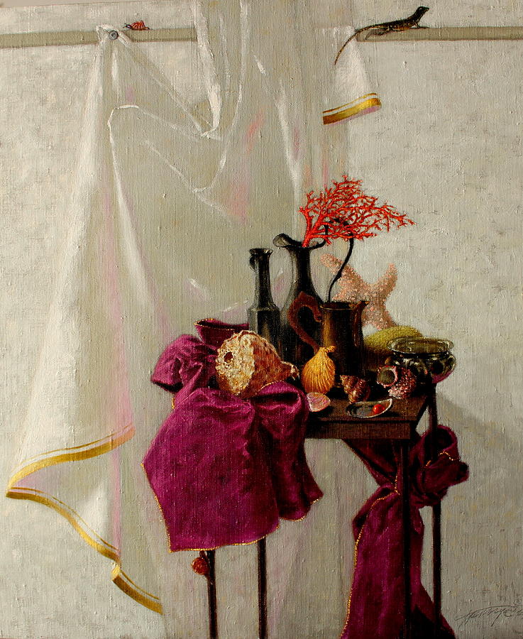 Still Life with Coral Painting by Tatyana Palchuk Still Life with Coral Painting by Tatyana Palchuk