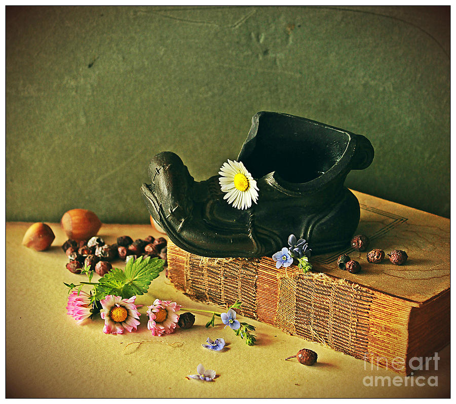 Still life with daises Photograph by Binka Kirova