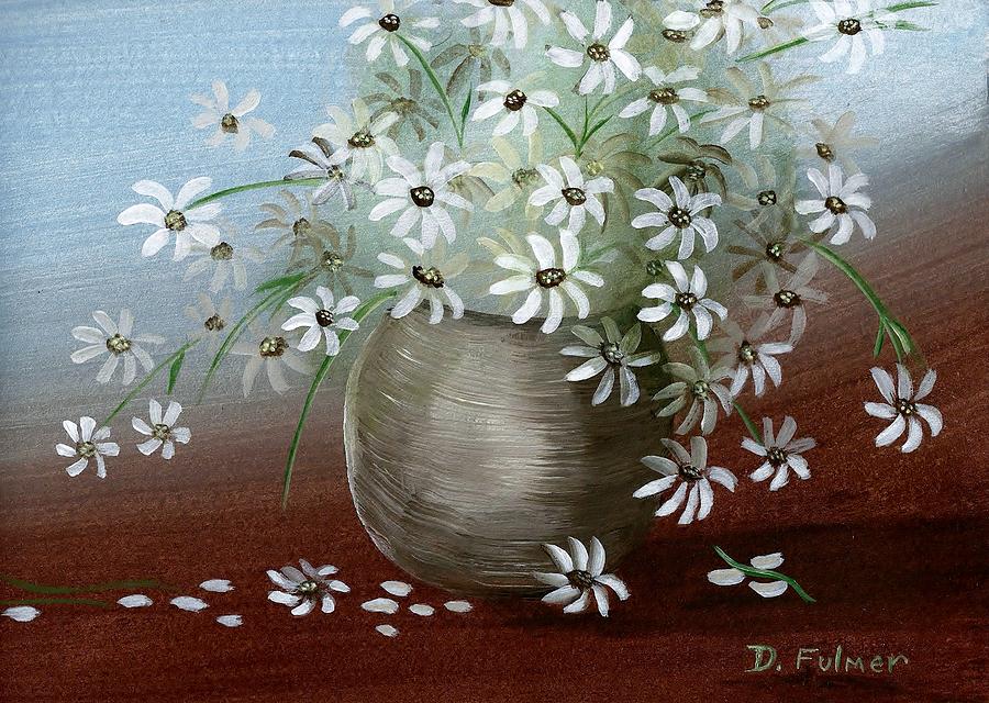 Still Life With Daisies Painting by Denise F Fulmer