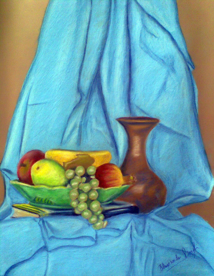 still life drapery painting