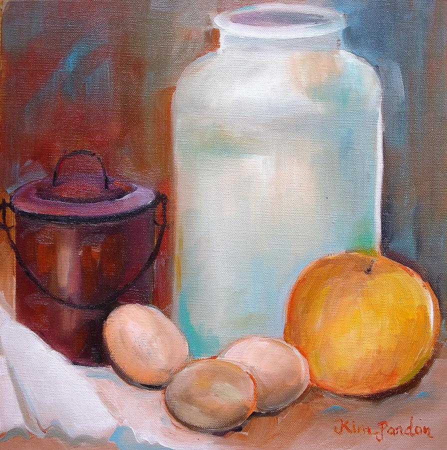 Still Life With Eggs Painting