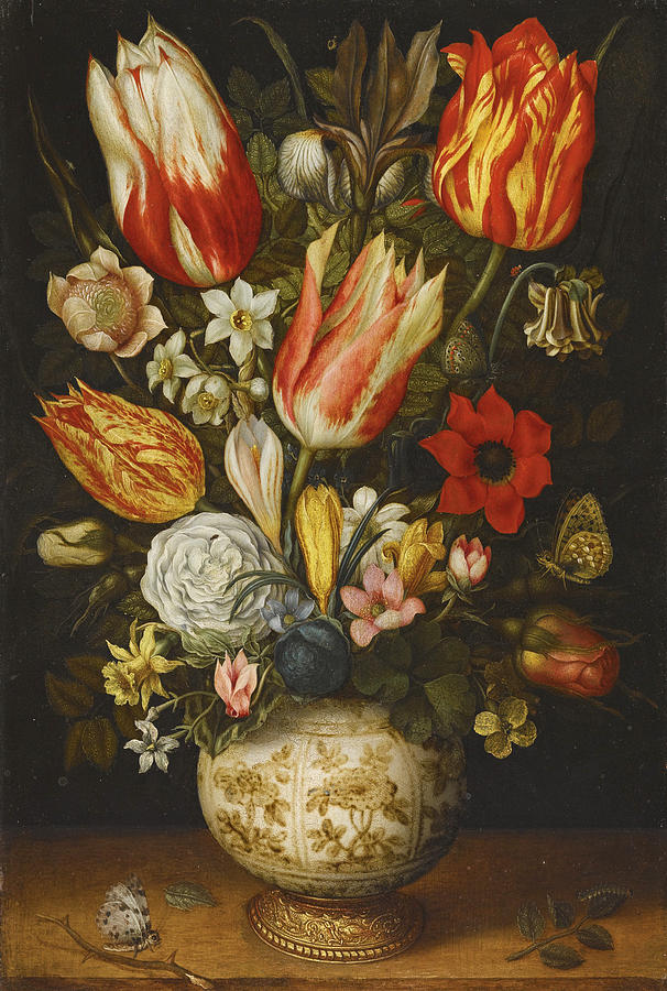 Still Life with Flowers Painting by Christoffel van den Berghe