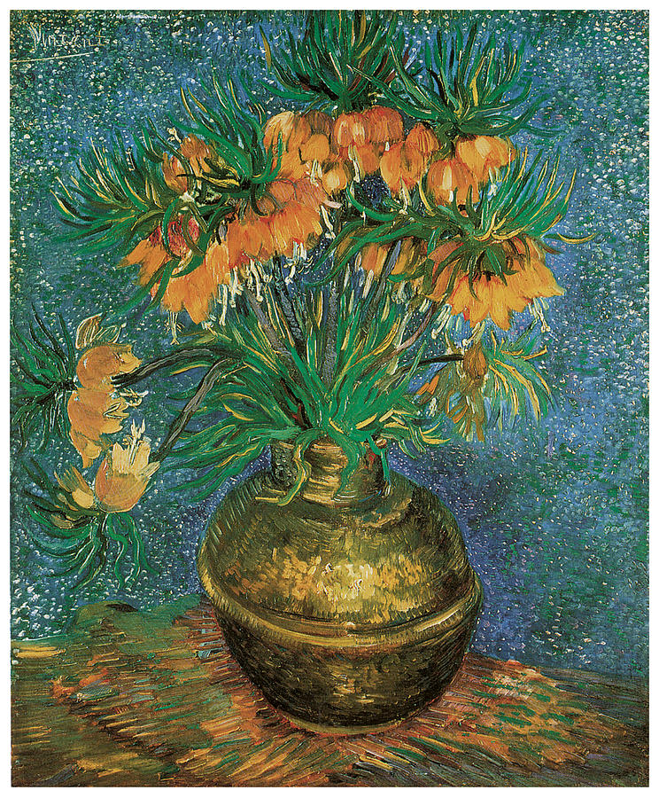 Vincent Van Gogh Painting - Still Life with fritillarias by Vincent Van Gogh