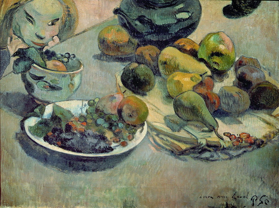 Paul Gauguin Painting - Still Life with Fruit by Paul Gauguin