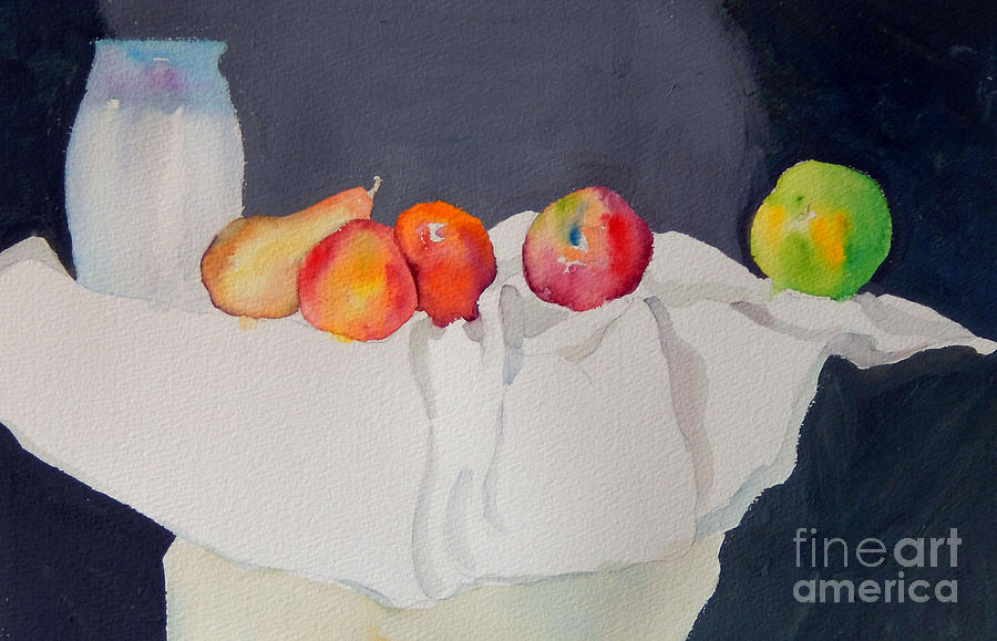 Still Life With Fruit Painting by Sharon Nelson-Bianco