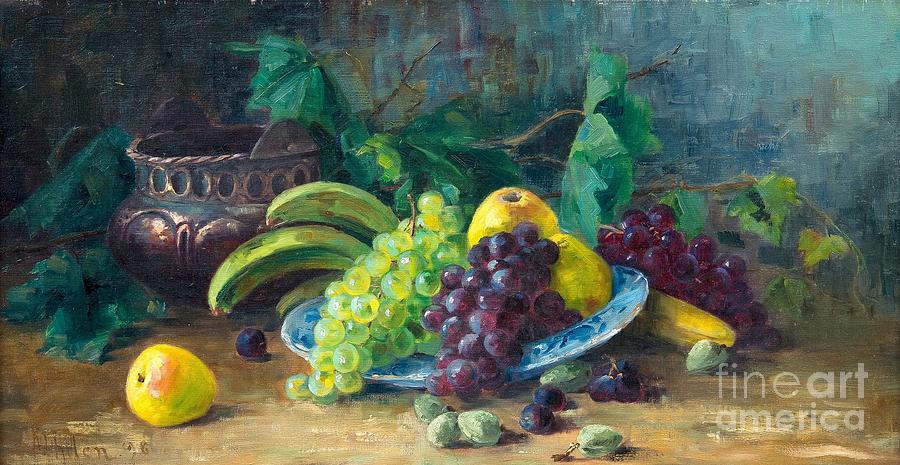 Fruit Painting - Still Life With Fruits by Celestial Images