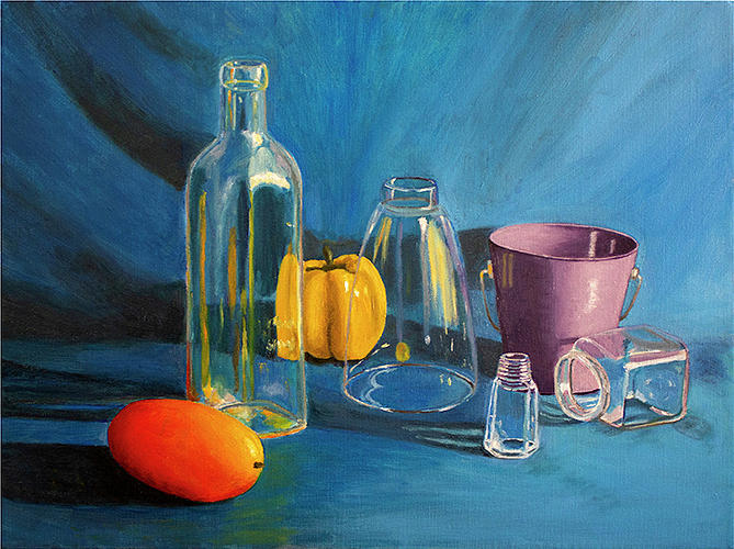 Still Life With Glass Painting