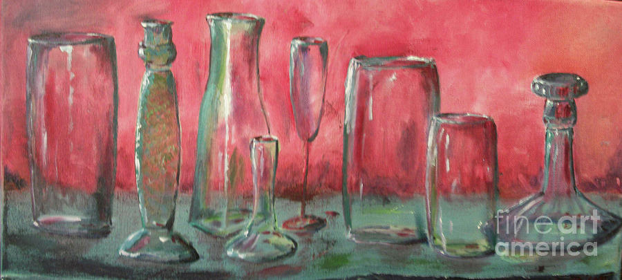 Still Life with Glass Painting by Paul Galante