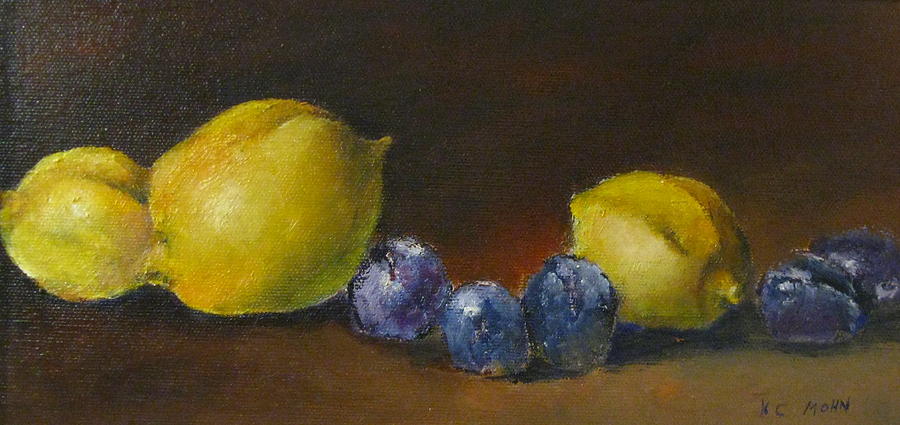 Still Life with Lemons Painting by Helene Mohn - Fine Art America