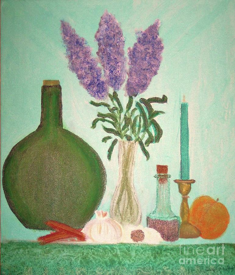 Still Life with Lilac Painting by Desiree Paquette