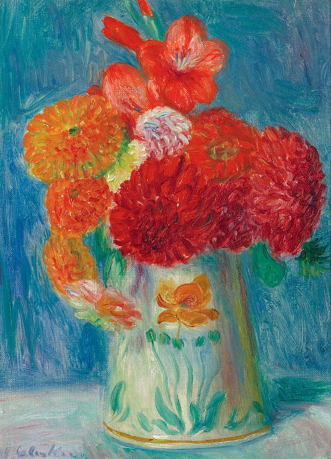 Still Life with Lilies Painting by William Glackens