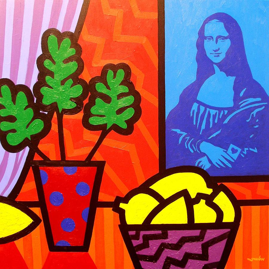 Still Life with Matisse and Mona Lisa Painting by John  Nolan