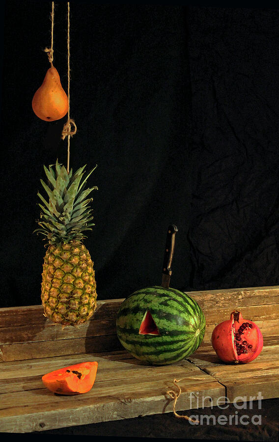 Still Life With Melon Photograph by Joe Pratt