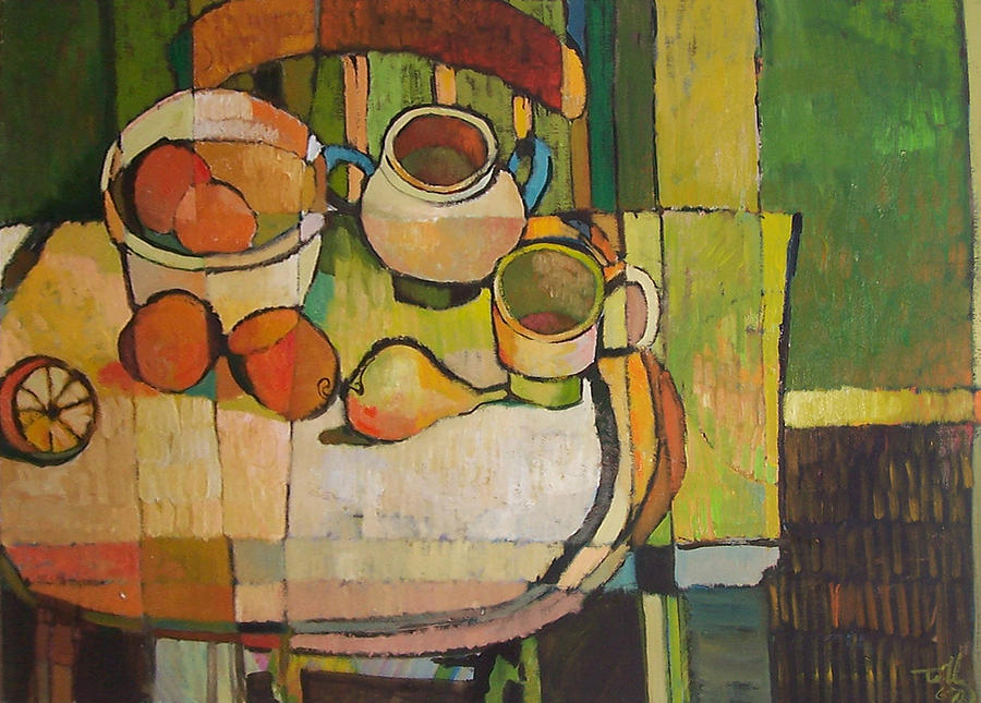 Still Life with Oranges Painting by Thomas Tribby