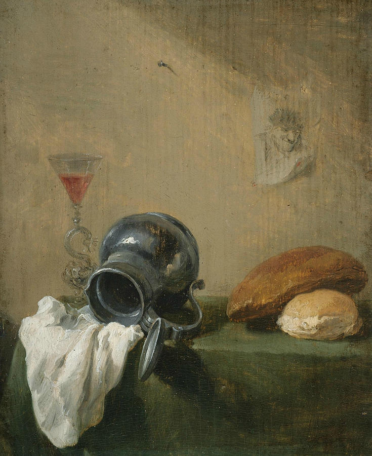 Still-life with Overturned Jug Photograph by David Teniers the Younger