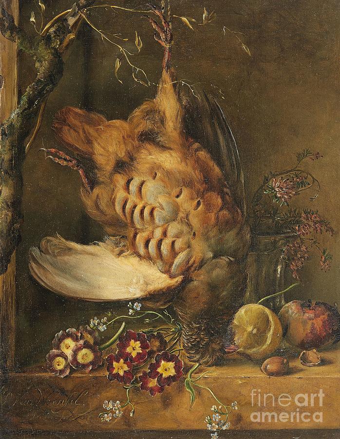 Still Life with Partridge Painting by Celestial Images