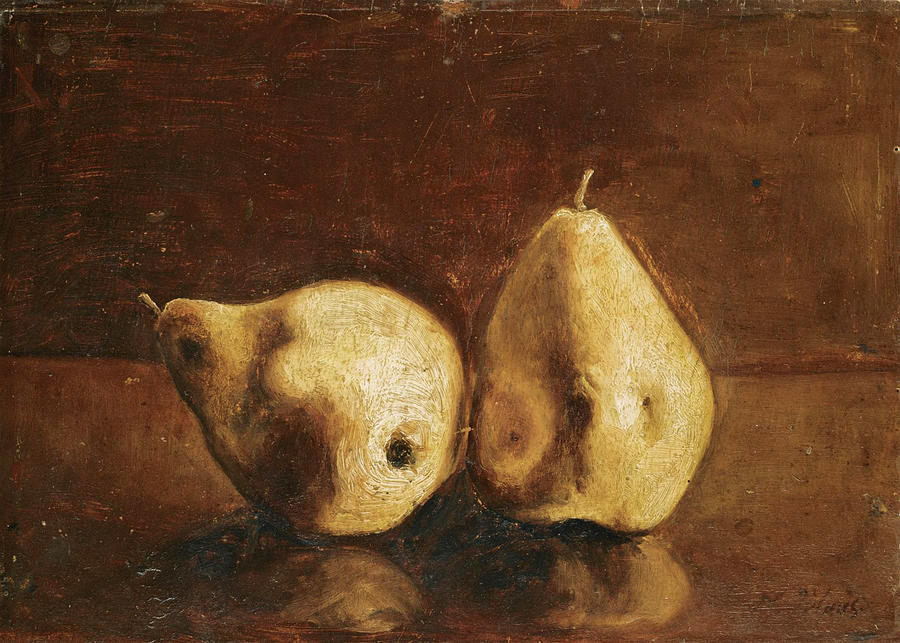 Still Life with Pears Painting by Nikiforos Lytras