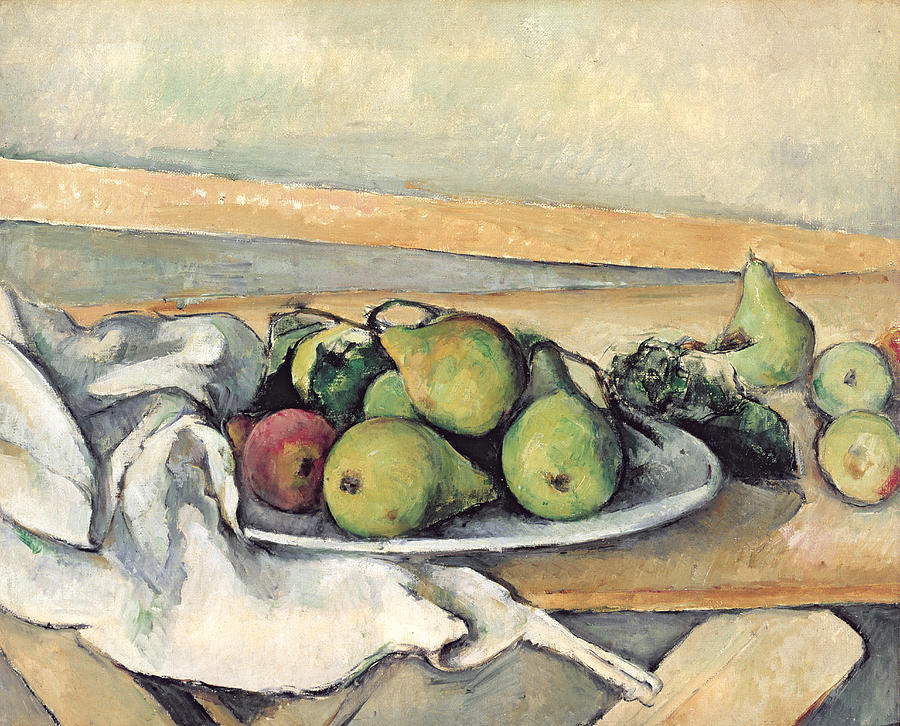 Paul Cezanne Painting - Still Life With Pears by Paul Cezanne