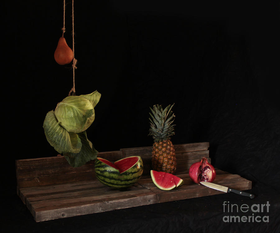 Still Life With Pomegranate Photograph