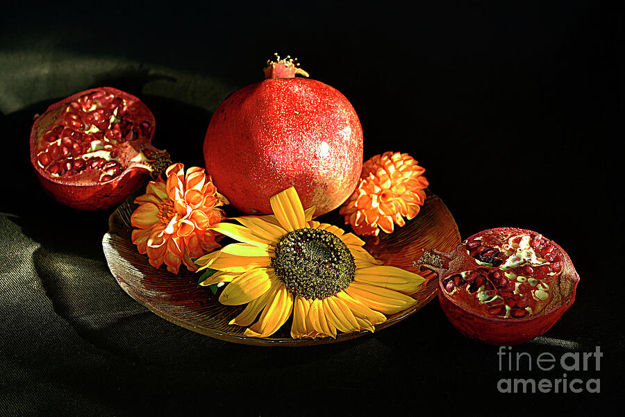 Still life with pomegranates. Photograph by Alexander Vinogradov