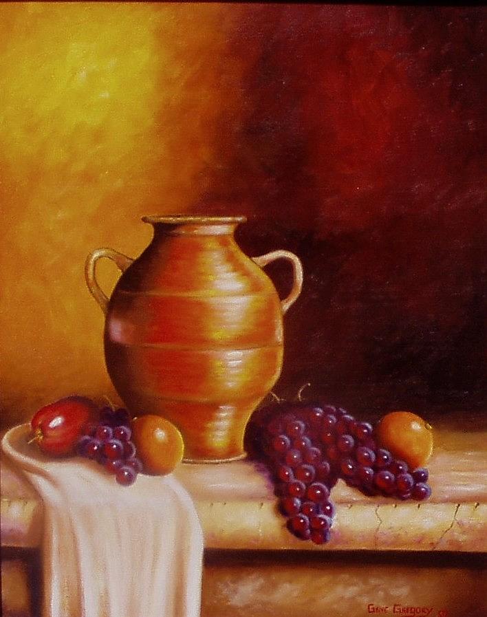 Still Life Painting - Still life with pot by Gene Gregory