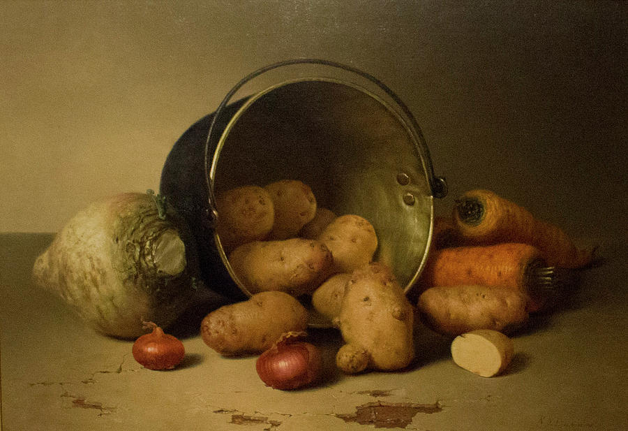 Still Life With Root Vegetables Painting