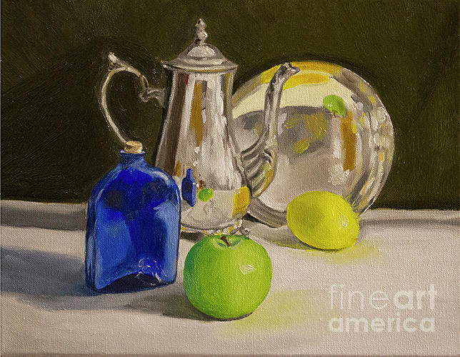 Still Life With Silver Painting