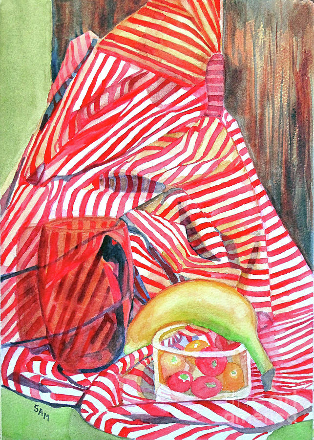 Still Life with Stripes Painting by Sandy McIntire