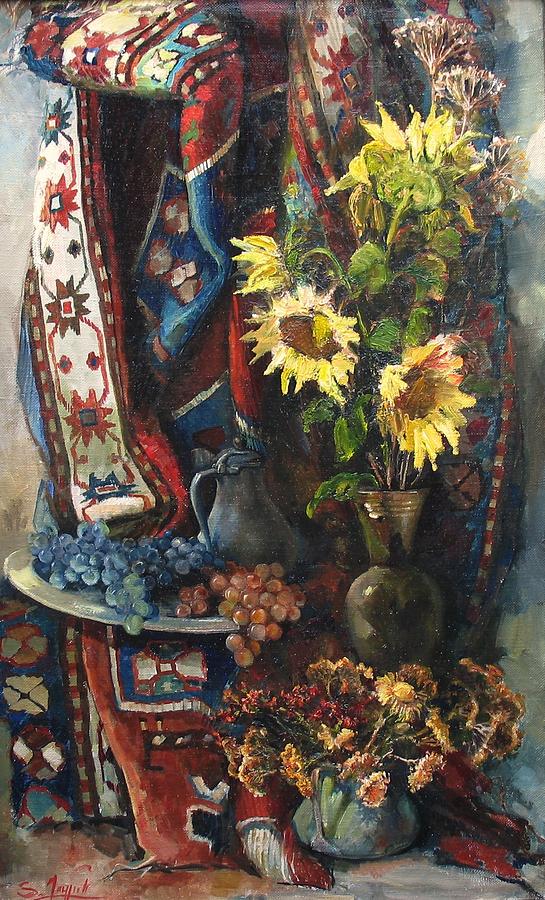 Still-life with sunflowers Painting by Tigran Ghulyan