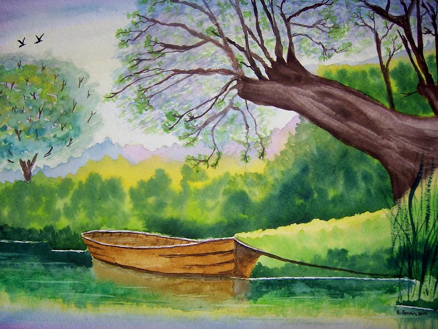 Still Water Painting by B Kathleen Fannin