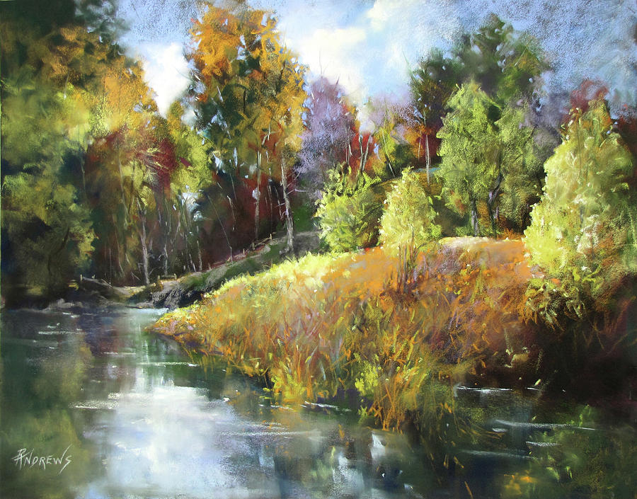 Still Water Inlet Painting by Rae Andrews
