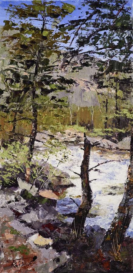 Mountain Painting - Still Water Trillogy I by Stephen David Rathburn