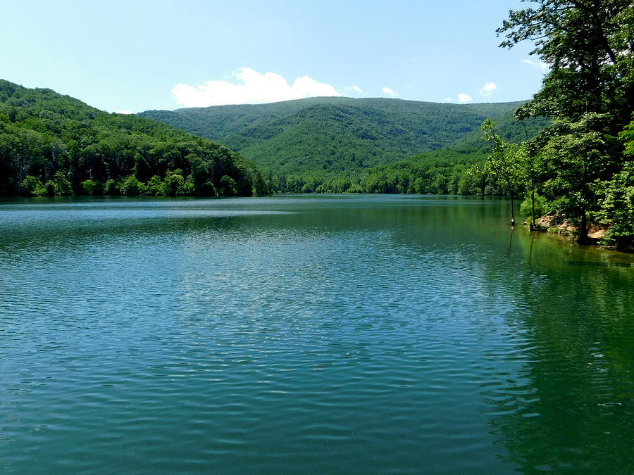 Emptiness Series Still Waters Of Sherando Lake Photograph By