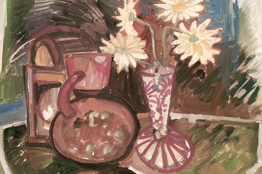 Stillife with flowers Painting by Reiner Poser - Fine Art America