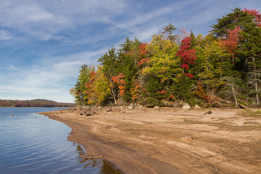 Stillwater Reservoir in Autumn Photograph by Daniel Dangler | Fine Art ...