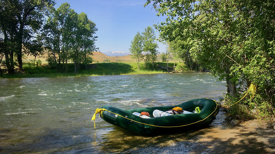 Stillwater River Montana Raft Boat Photograph by Jim Forte - Fine Art ...