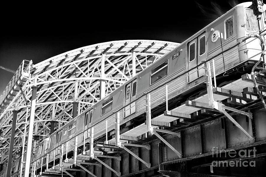 Stillwell Avenue Train Coney Island Photograph by John Rizzuto