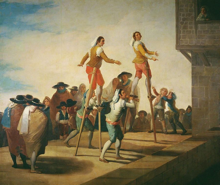 Stilts Painting by Francisco de Goya Fine Art America