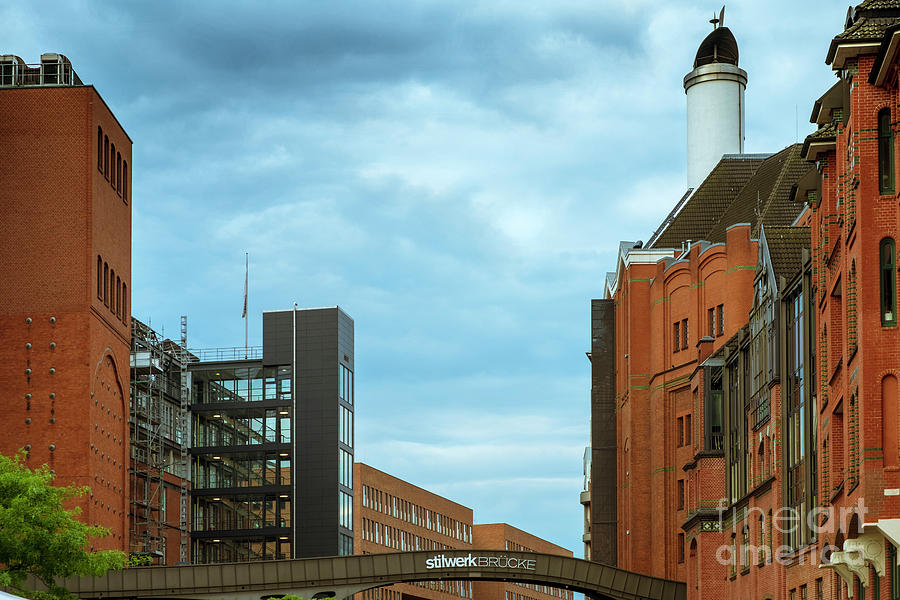 Stilwerk bridge between buildings in Hamburg Photograph by Marina Usmanskaya