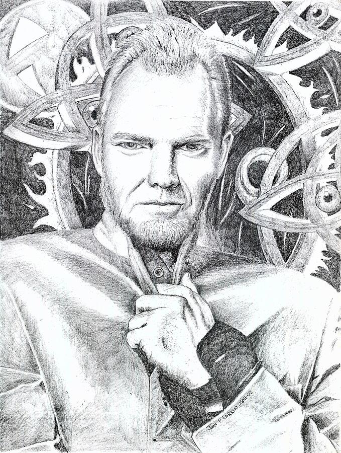 Sting Drawing by John Larkin - Pixels