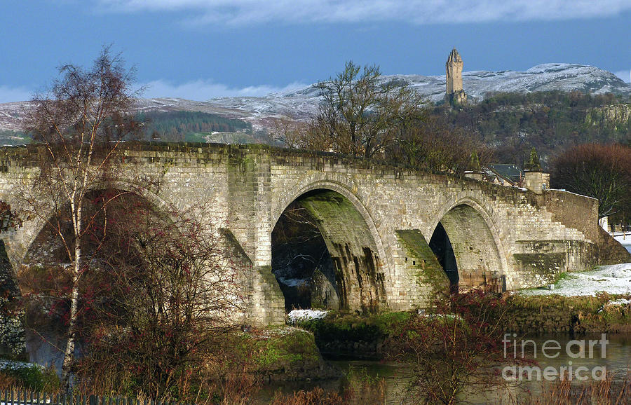 Stirling Bridge and Wallace Monument Photograph by Phil Banks