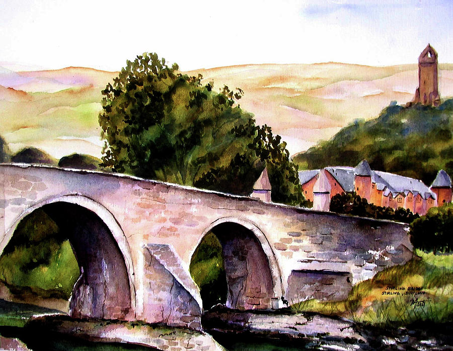 Bridge Painting - Stirling Bridge by Marti Green