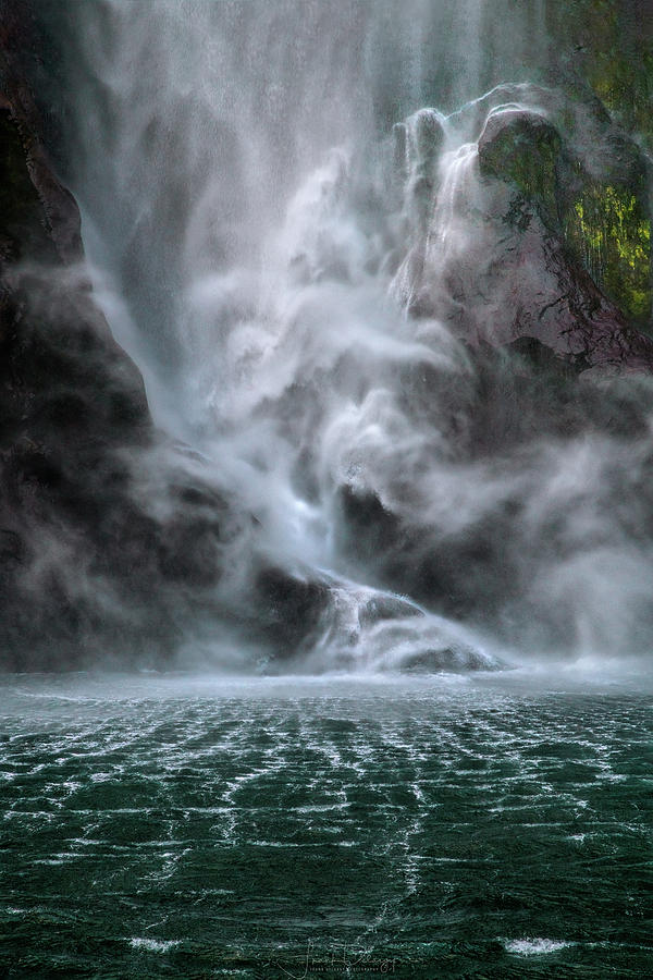 Milford Sound Photograph - Stirling Falls by Frank Delargy