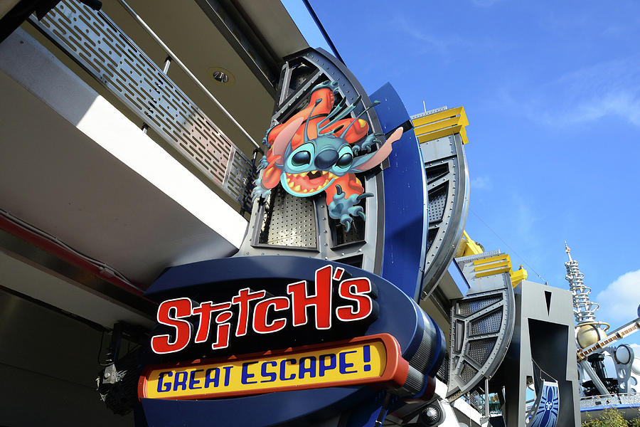Stitchs Great Escape attraction sign Photograph by David Lee Thompson